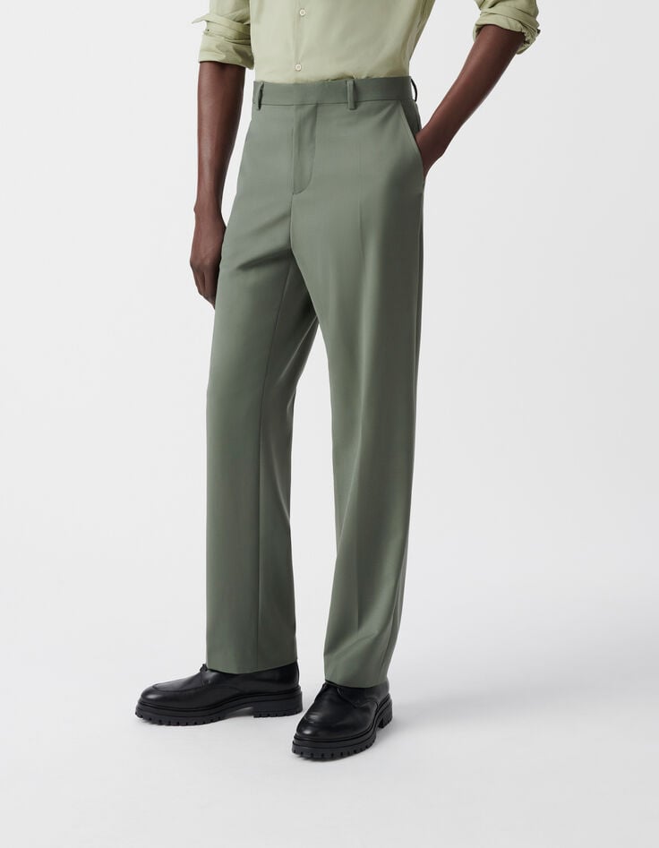 Ikks Pantalon De Costume Kaki TRAVEL SUIT Homme