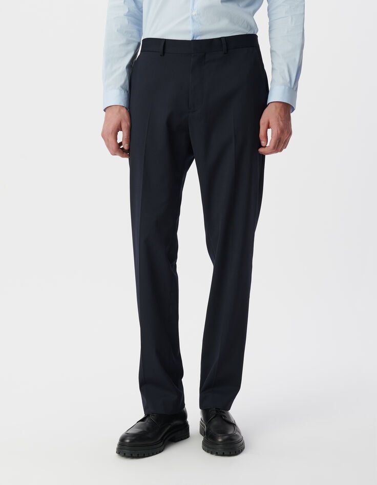 Ikks Pantalon De Costume Marine Homme