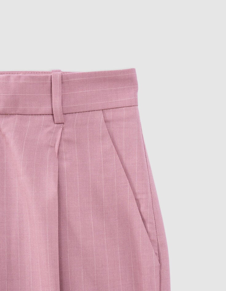 Ikks Pantalon De Costume Rose Femme