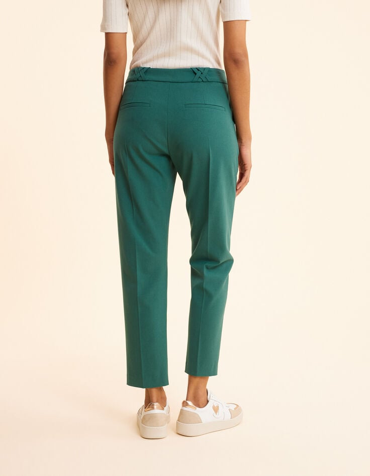 Ikks Pantalon De Costume Vert I.Code