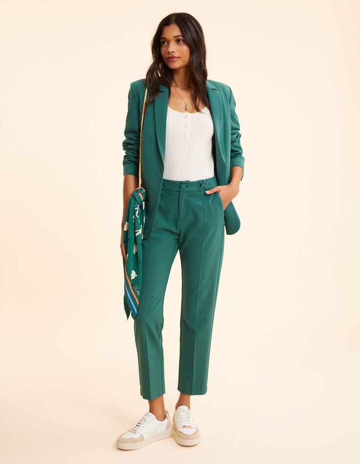 ikks Pantalon de costume vert I.Code