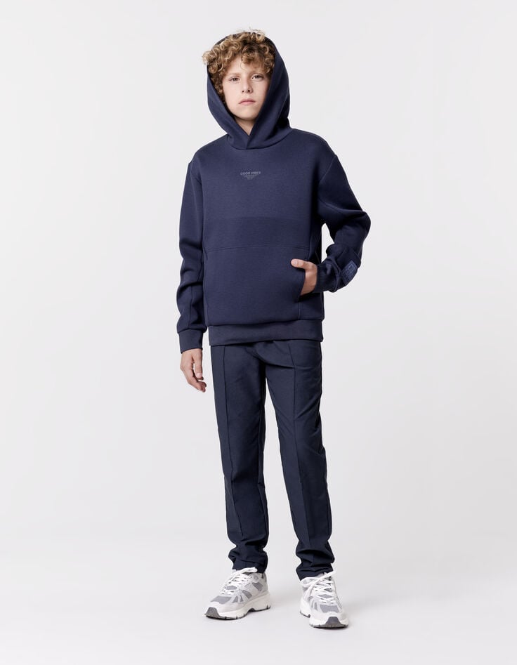 ikks Pantalon JOGGER marine léger garçon