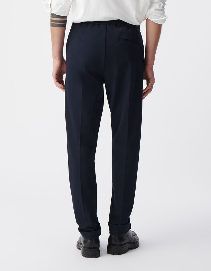 Ikks Pantalon JOGGER Marine Poche Plaquée Homme