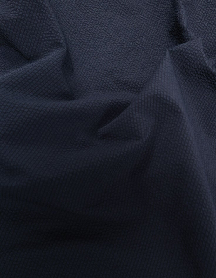 Ikks Pantalon JOGGER Marine Seersucker Homme