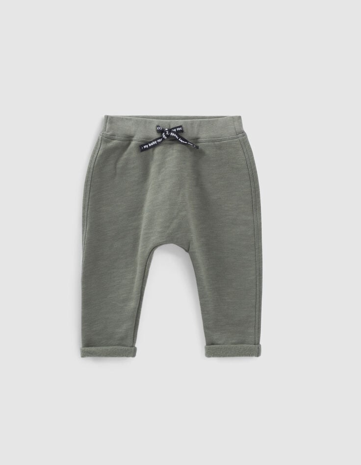 ikks Pantalon kaki clair molleton bio bébé