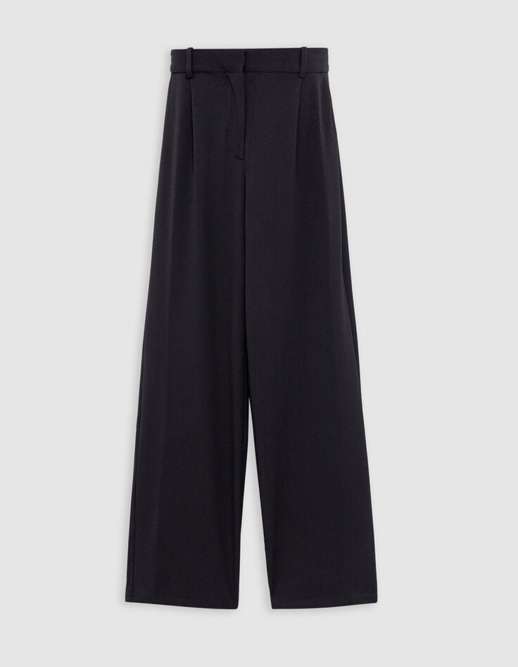 Ikks Pantalon Large Noir Femme