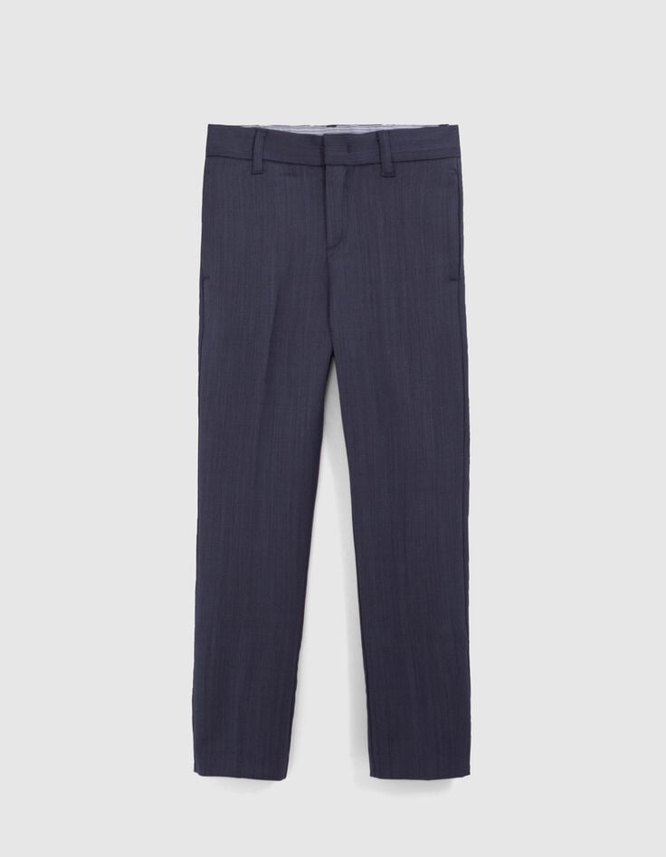 Ikks Pantalon Marine Maille Garçon