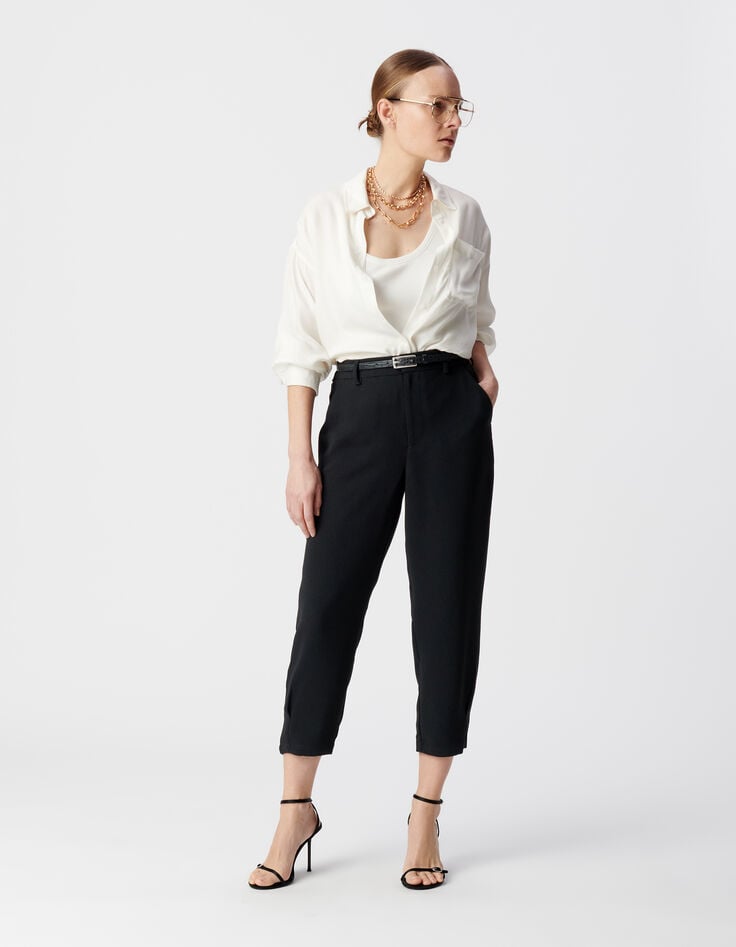 ikks Pantalon noir droit Femme