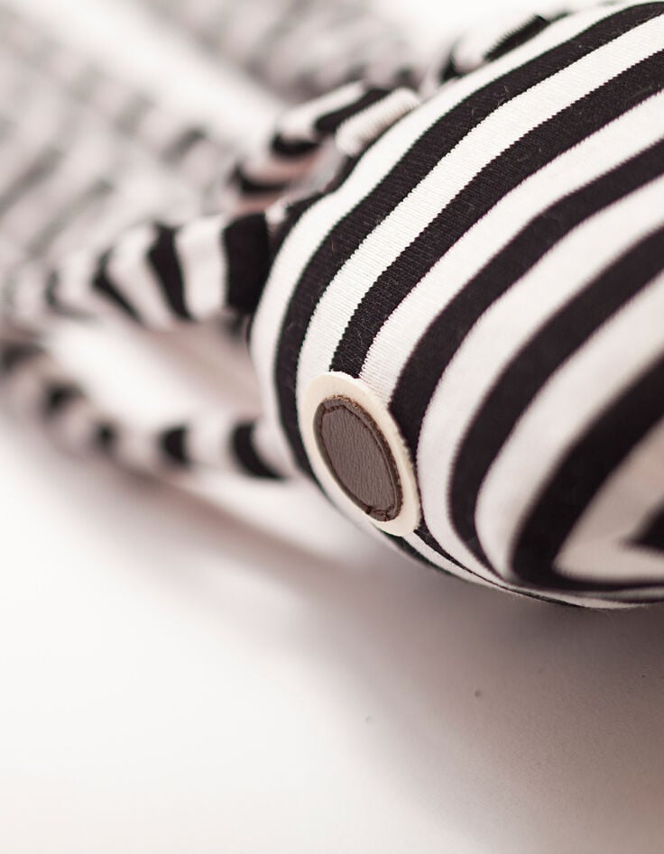 Ikks Pieuvre En Tissu Rayée Noir Et Blanc RAPLAPLA