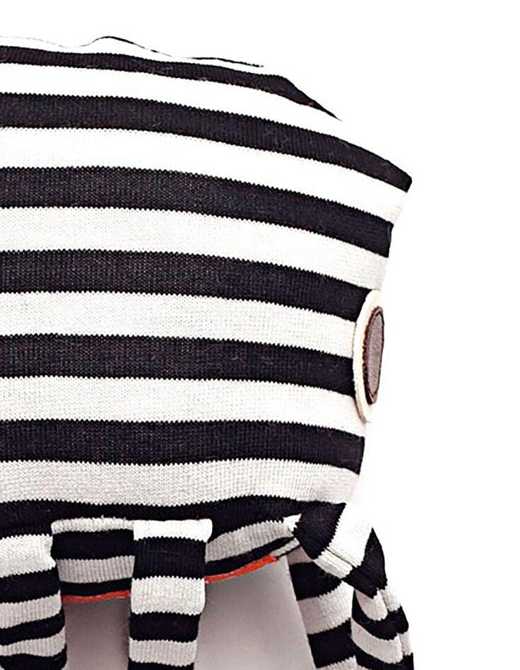 Ikks Pieuvre En Tissu Rayée Noir Et Blanc RAPLAPLA
