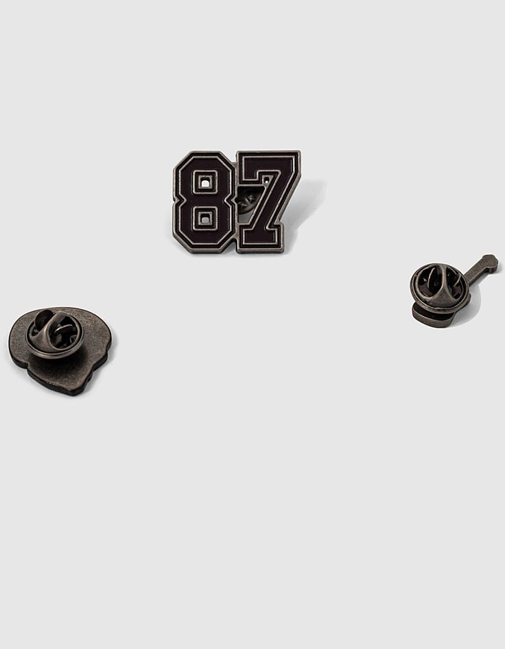 Ikks Pins Noirs Rock En Métal Garçon