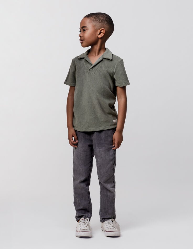 Ikks Polo Kaki éponge Garçon