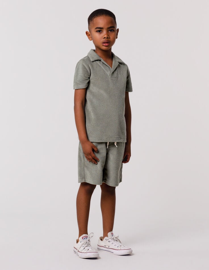 ikks Polo kaki éponge garçon