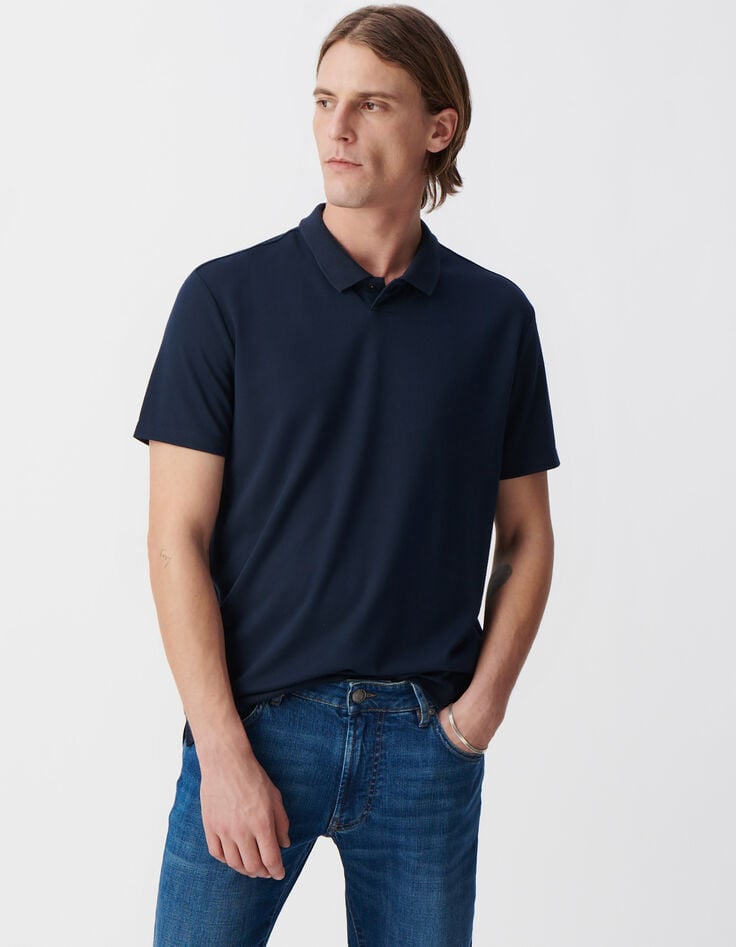 Ikks Polo Marine Maille ULTRA MOBILITY Homme