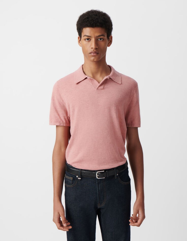 Ikks Polo Sakura En Tricot Flammé Homme