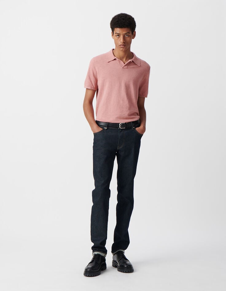 ikks Polo sakura en tricot flammé Homme