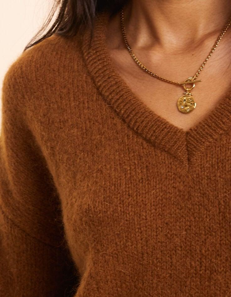 Ikks Pull Camel Tricot Fantaisie I.Code