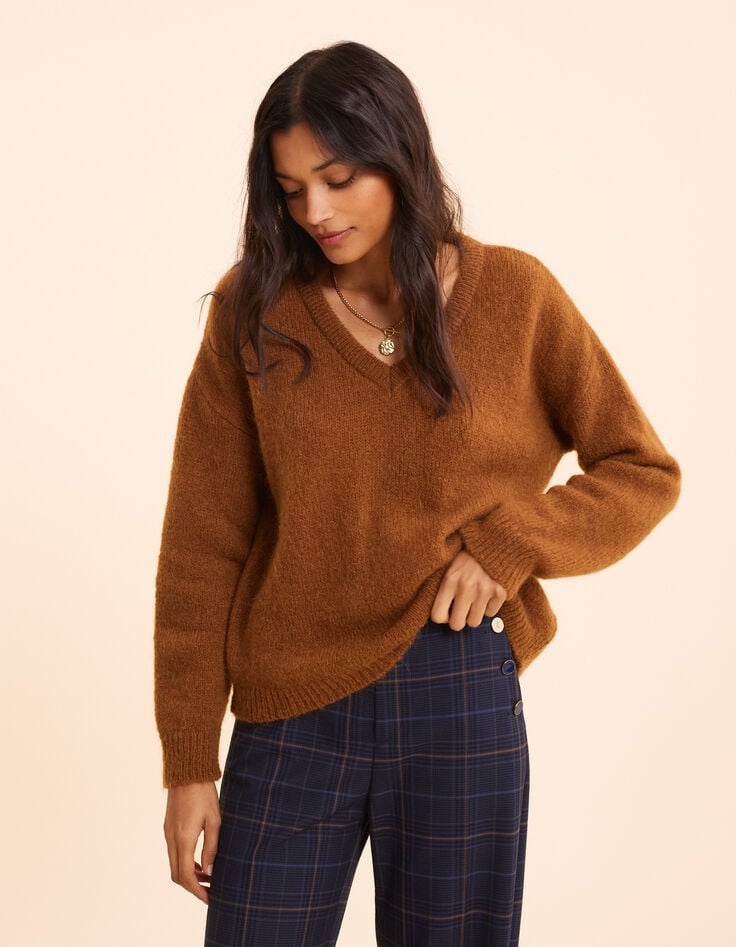 ikks Pull camel tricot fantaisie I.Code