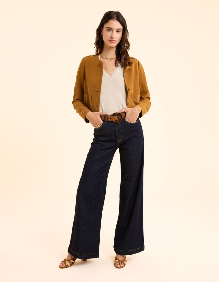 Ikks Pull Doré Sans Manches Tricot Lurex I.Code