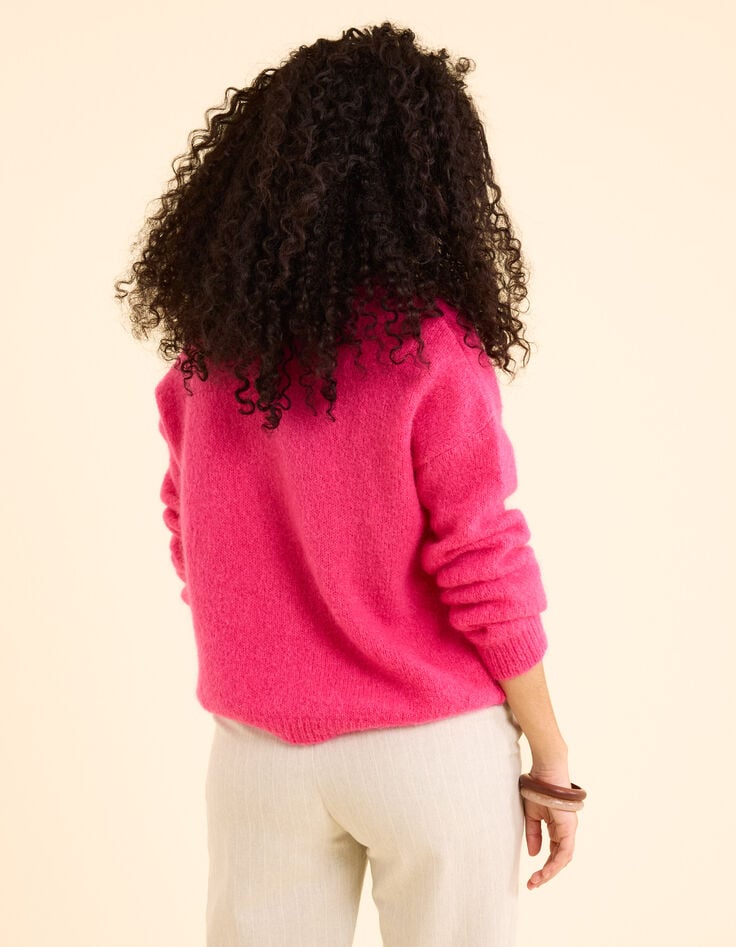 Ikks Pull Magenta Tricot Fantaisie I.Code