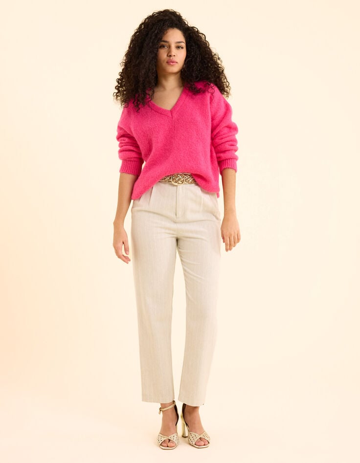 Ikks Pull Magenta Tricot Fantaisie I.Code