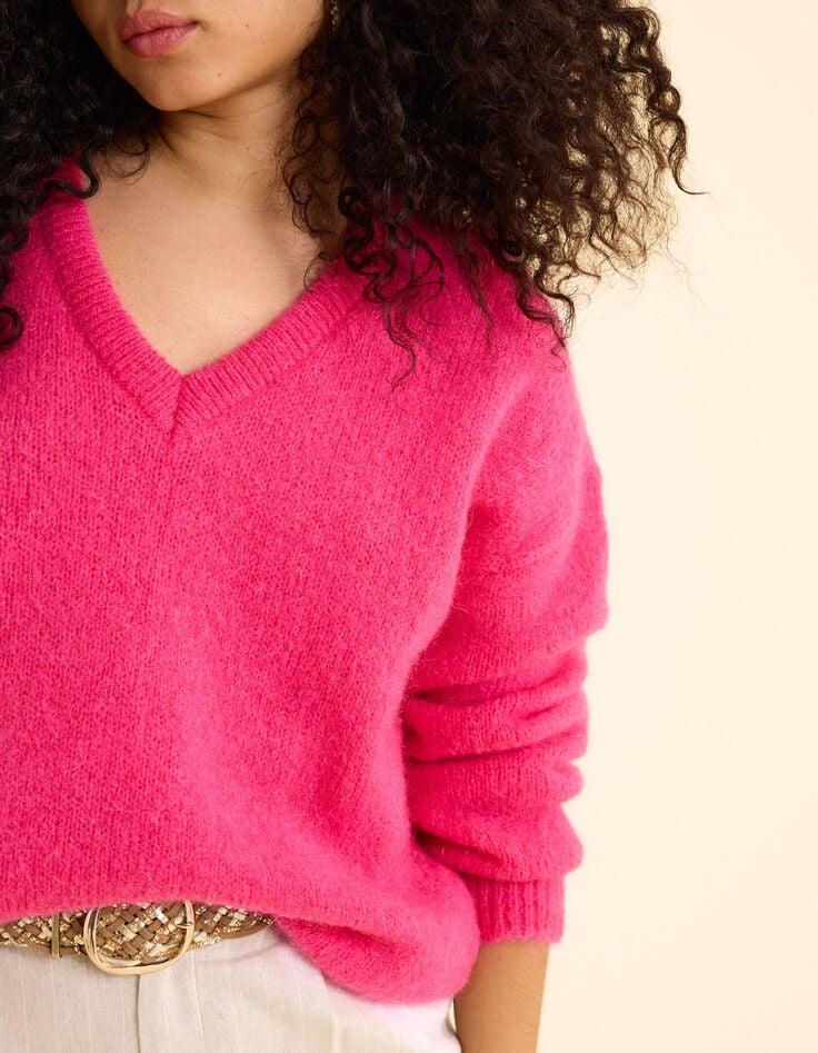 ikks Pull magenta tricot fantaisie I.Code