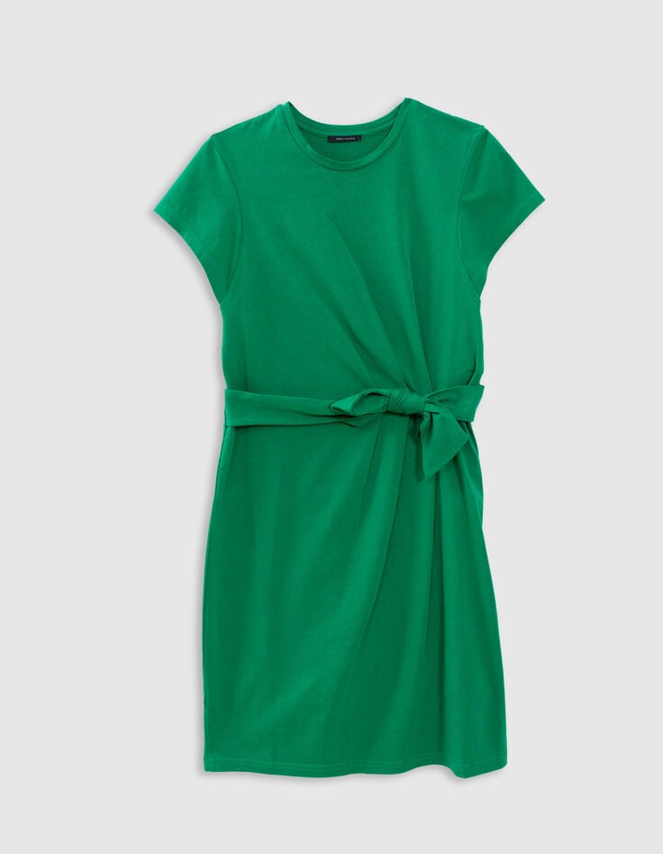 ikks Robe courte verte à ceinturer