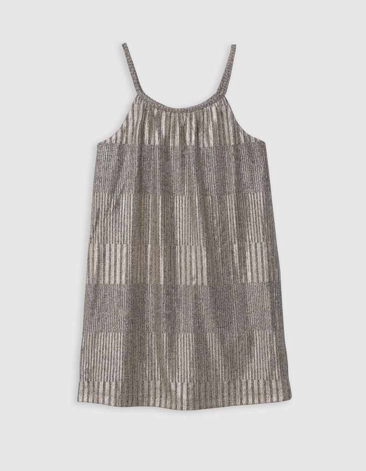 ikks Robe longue dorée à fines bretelles fille