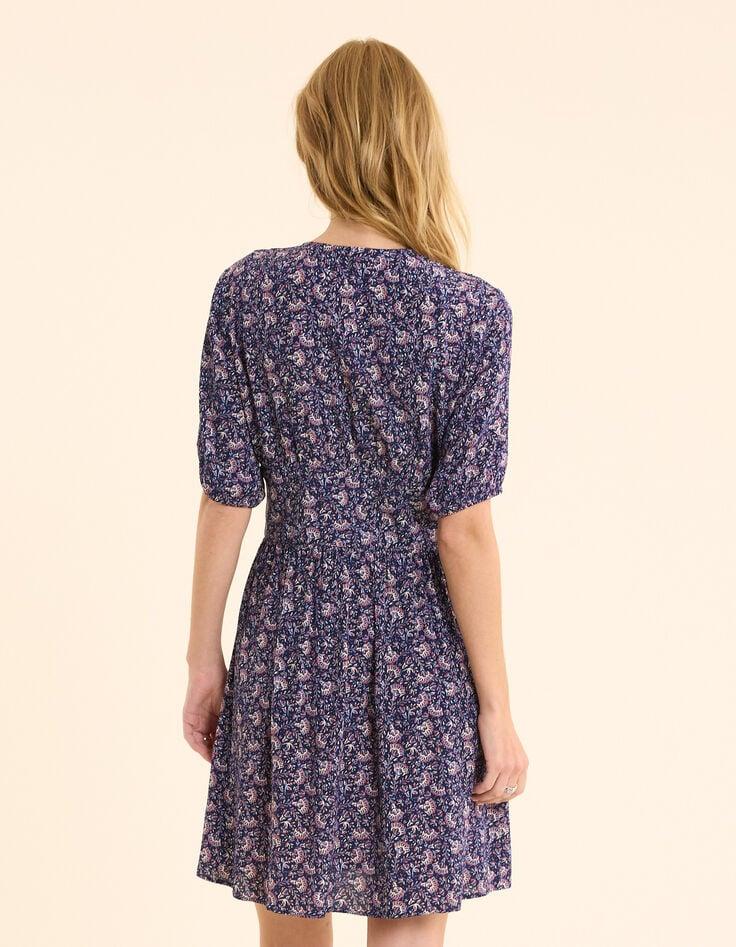 Ikks Robe Marine Imprimé Floral Rock I.Code