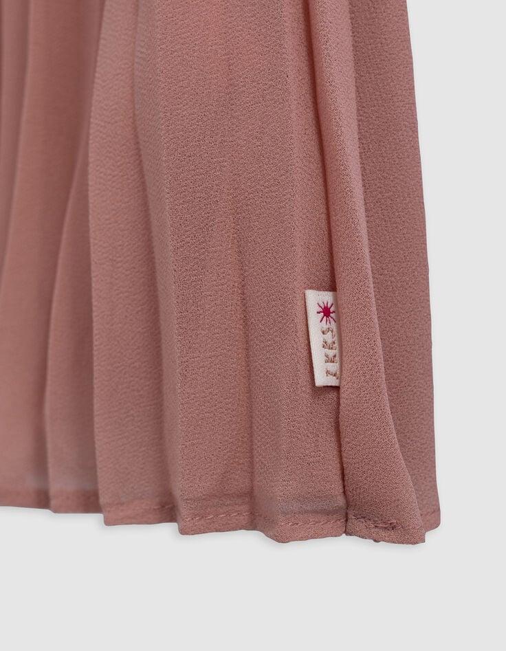 Ikks Robe Rose Moyen Plissée Bébé Fille