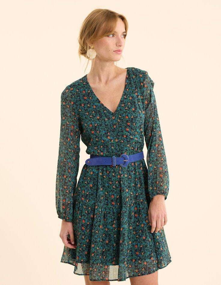 ikks Robe verte imprimé fruits d'été I.Code