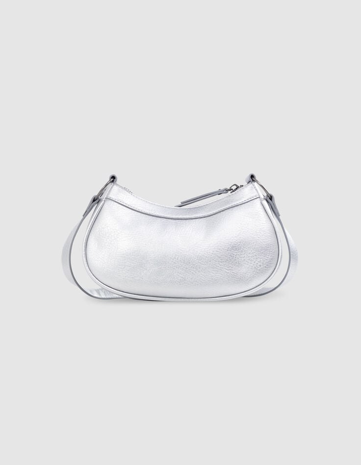 Ikks Sac à Main Argenté Décor Clous Fille