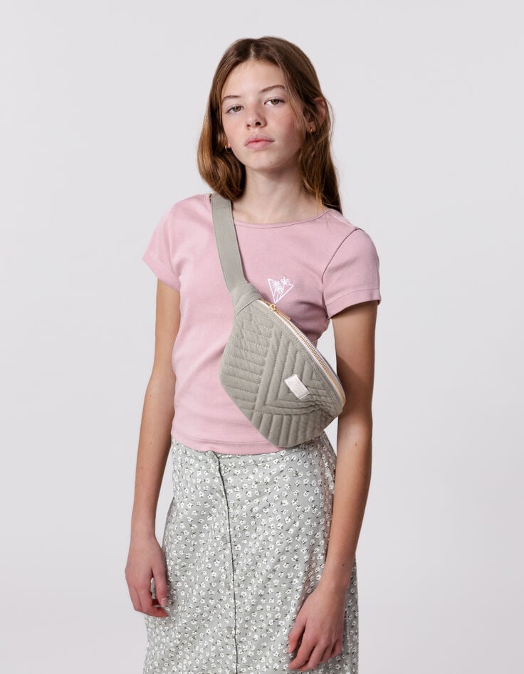 Ikks Sac Banane Kaki Matelassé Fille