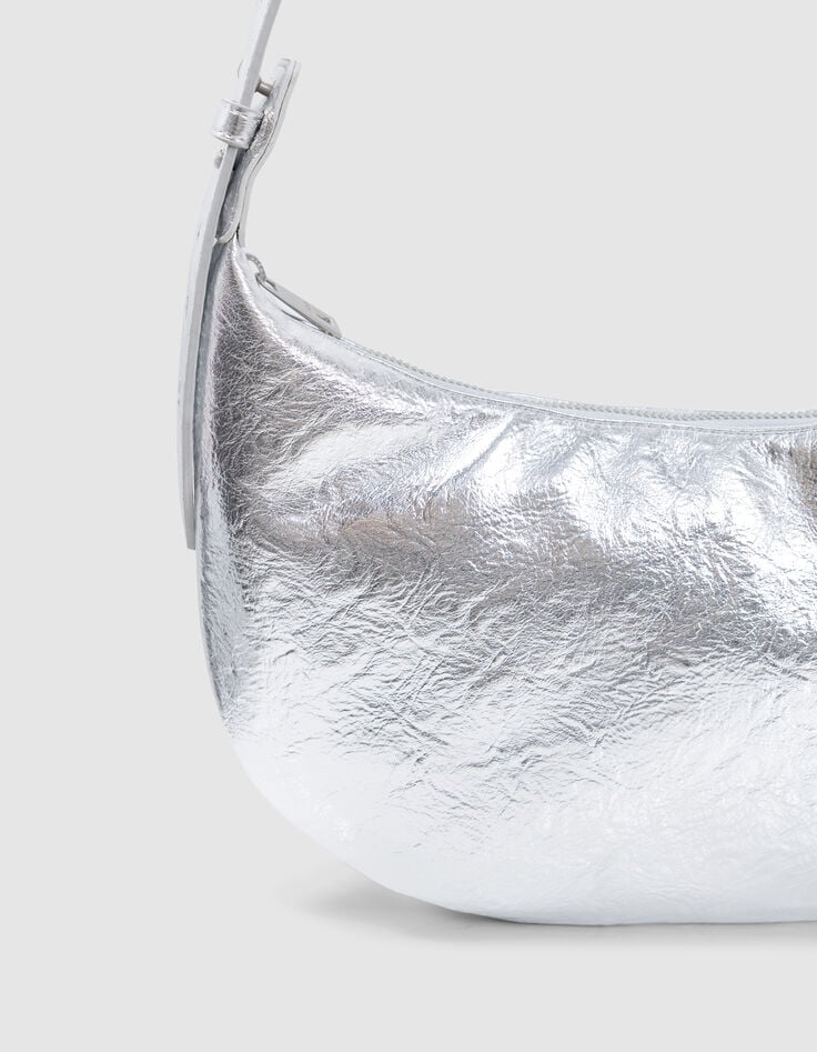 Ikks Sac Banane Silver Cuir Femme