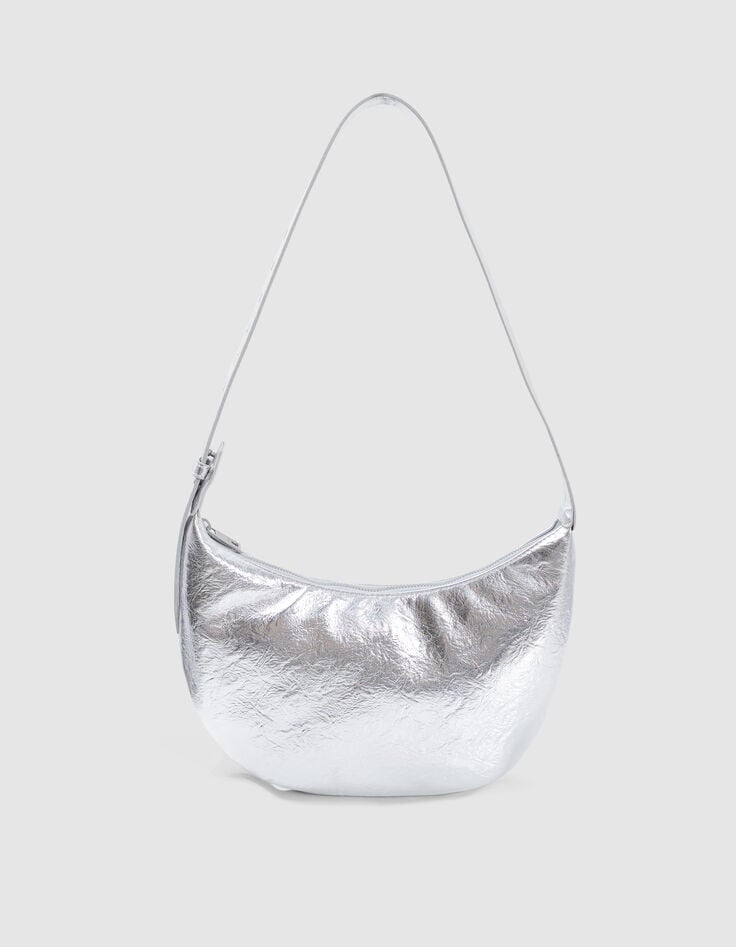 ikks Sac banane silver cuir Femme