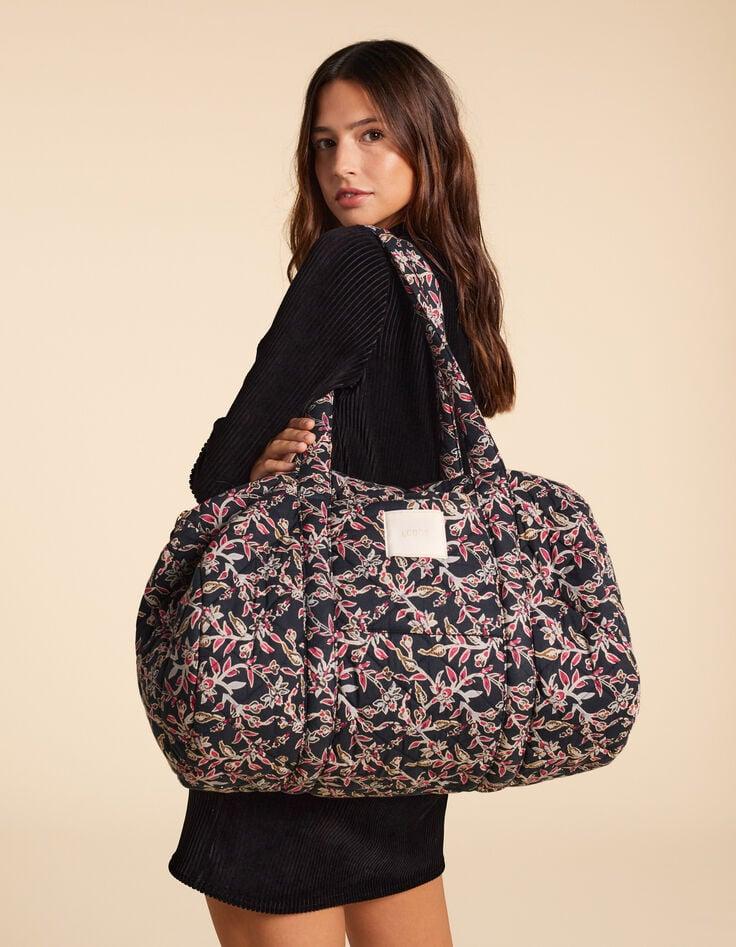 ikks Sac bowling noir imprimé indien bohème I.Code