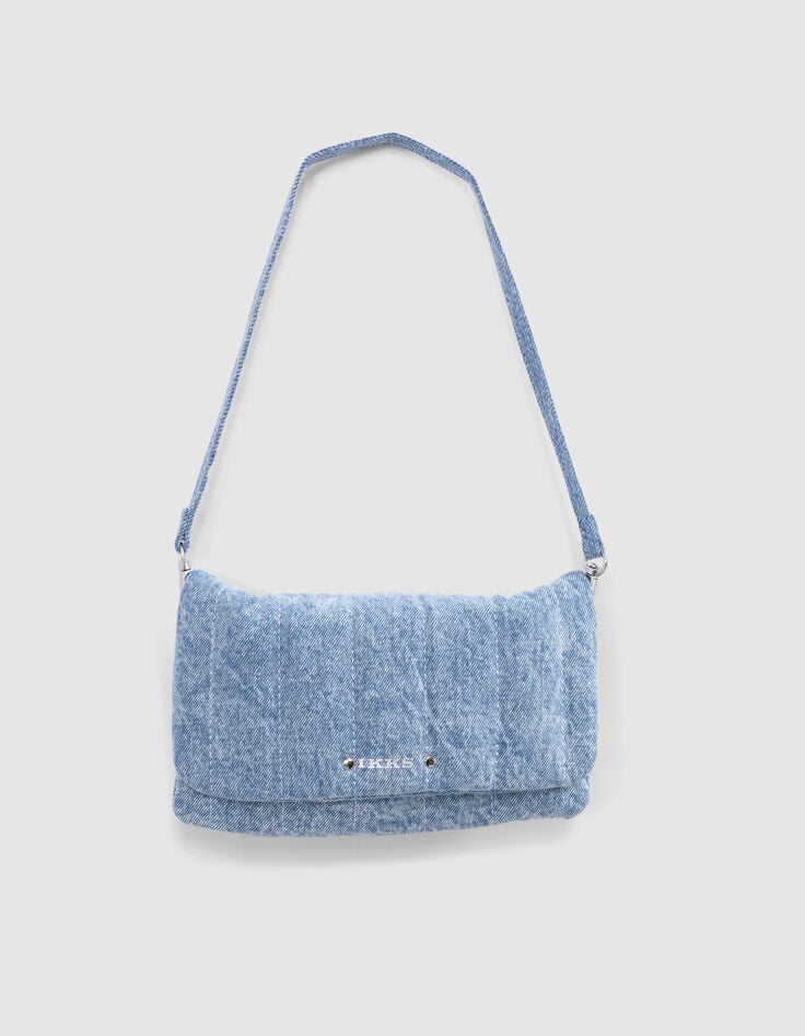 Ikks Sac Pochette Bleu Denim Fille