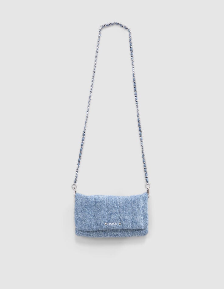 Ikks Sac Pochette Bleu Denim Fille