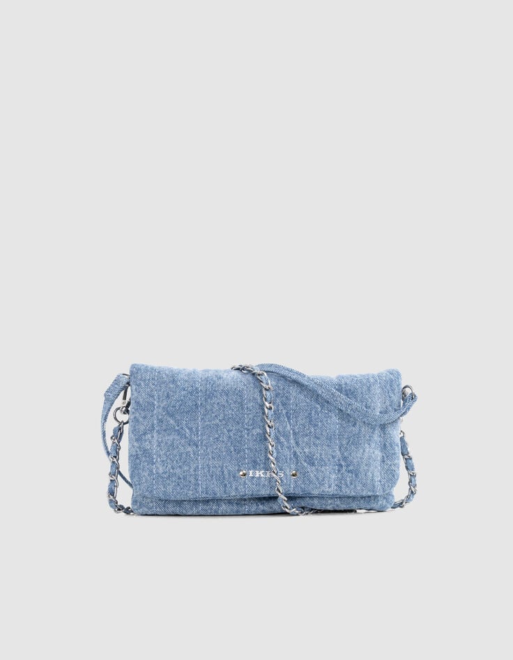 ikks Sac pochette bleu denim fille