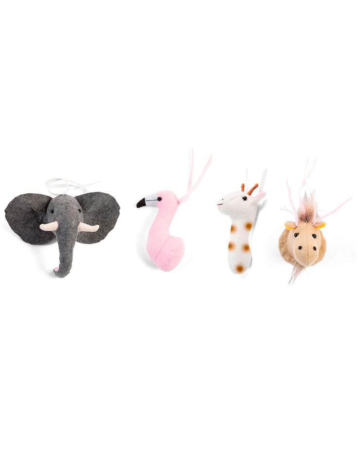 Ikks Set De 4 Animaux En Feutre CHILDHOME