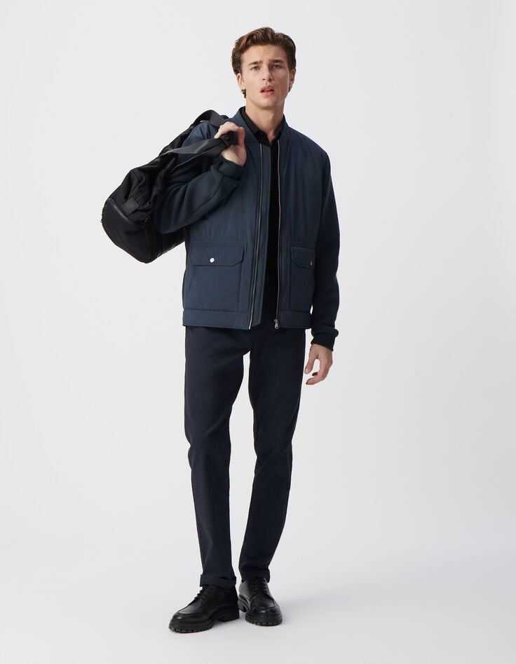 Ikks Sous-doudoune Encre Nylon Bi-matière Homme