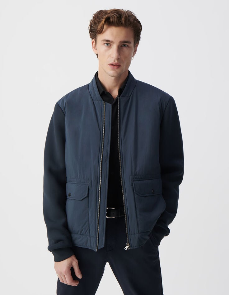 ikks Sous-doudoune encre nylon bi-matière Homme