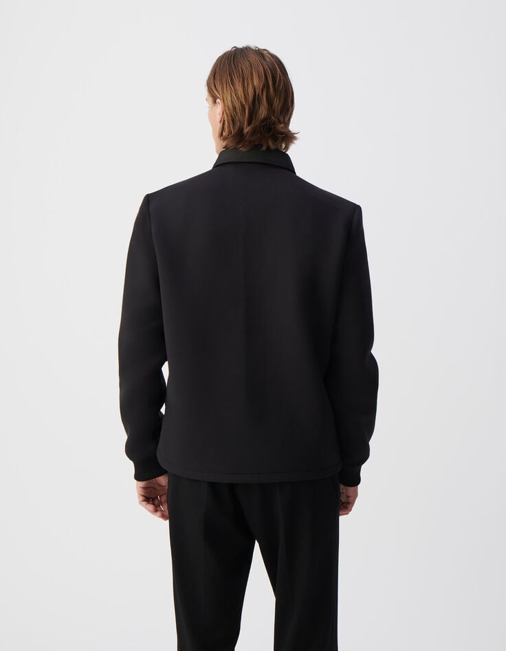 Ikks Sous-doudoune Noire Nylon Bi-matière Homme