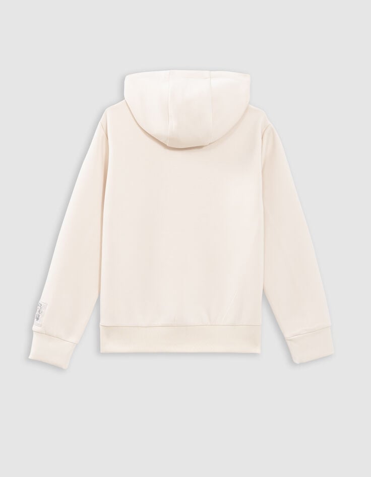 Ikks Sweat écru Message Flocage Gomme Garçon