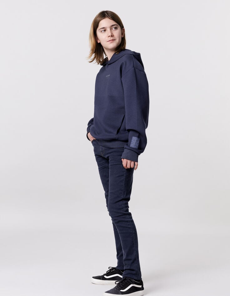 Ikks Sweat Marine Message Flocage Gomme Garçon