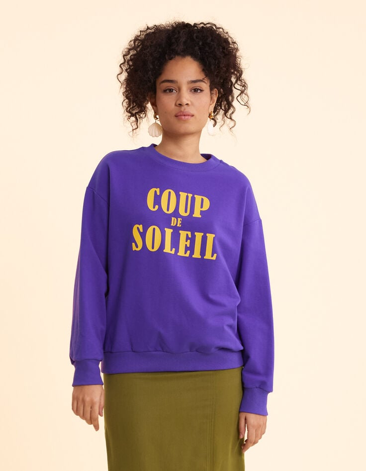 Ikks Sweat Violet à Message I.Code