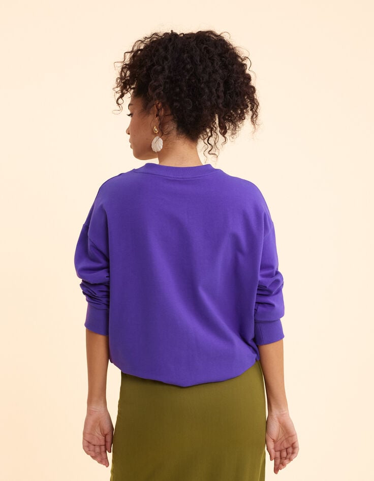 Ikks Sweat Violet à Message I.Code