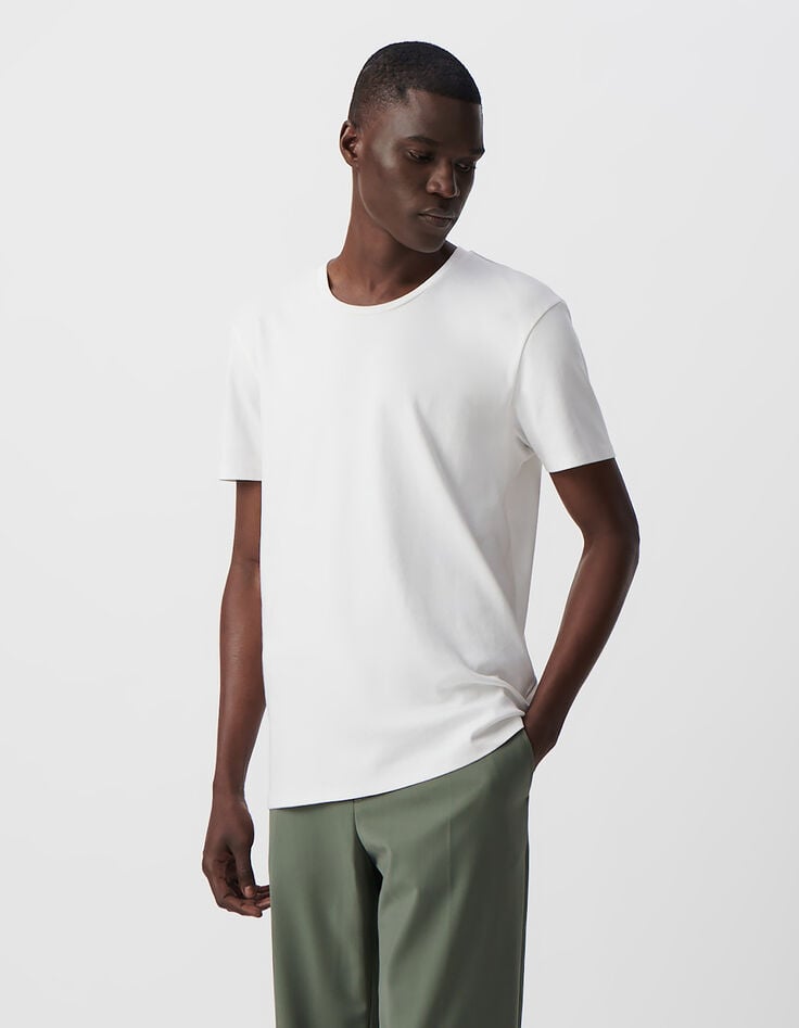 Ikks T-shirt Blanc ABSOLUTE DRY Homme