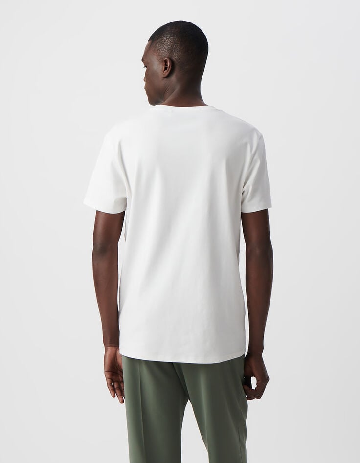 Ikks T-shirt Blanc ABSOLUTE DRY Homme