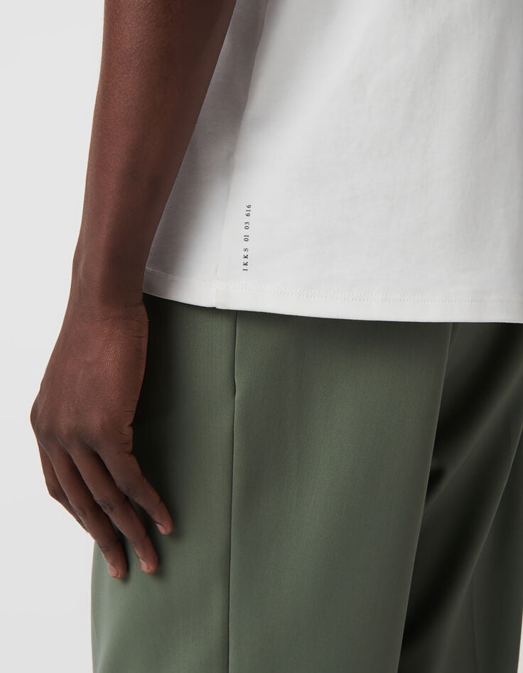 Ikks T-shirt Blanc ABSOLUTE DRY Homme